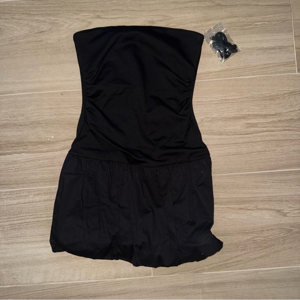 Madden Girl Black Strapless Dress Medium